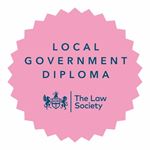 Local Government Diploma, Law Society accreditation logo. 