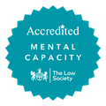 Accredited: Mental Capacity badge logo | European Union