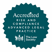 Risk and Compliance Advanced Legal Practice logo. Accredited by European Union.